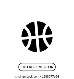 Basketball Black Symbol Icon Designs Illustration Stock Vector (Royalty ...