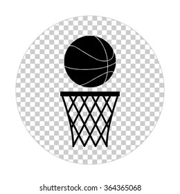basketball  - black vector icon
