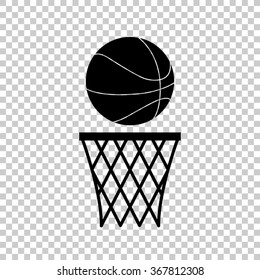 basketball  - black vector icon