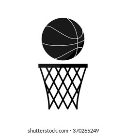 basketball  - black vector icon