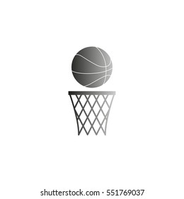 basketball - black  vector icon