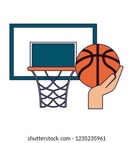 Basketball and board