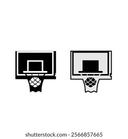 basketball board with basket, net and hoop for betting promotion design. Vector team sport competition design. Dunk tournament poster design