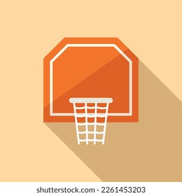 Vector plano del icono de la placa de baloncesto. Ejercicio deportivo. Ajuste de entrenamiento
