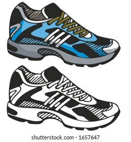 Basketball boots. Vector illustration
