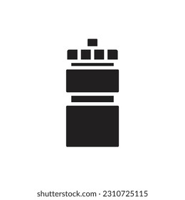 Basketball Bottle Filled Icon Vector Illustration