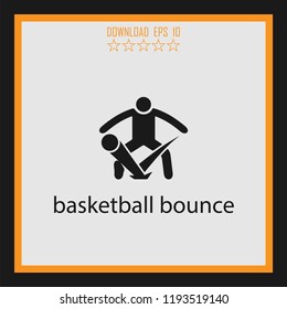 basketball bounce  vector icon