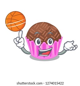 With basketball bragadeiro in a variety of cartoon