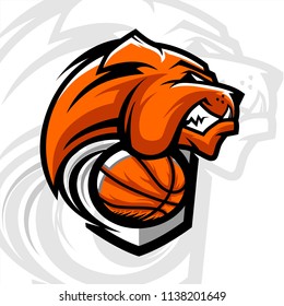 Basketball Bulldog Team Logo