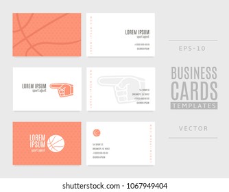 Basketball business cards. A good idea for sports agents, coaches and players.