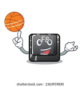 With basketball button f8 in the shape character