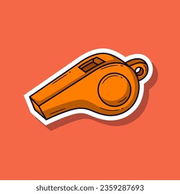Basketball cartoon vector illustration sticker. Vector eps 10