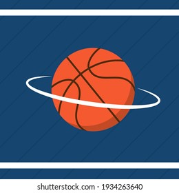 Basketball cartoon vector. Basketball logo design.