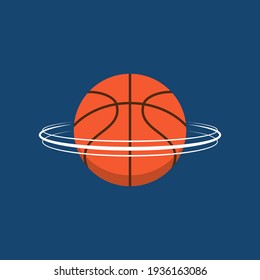 Basketball cartoon vector. Basketball logo design.