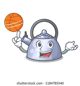 With basketball cartoon whistling kettle for gas cooker