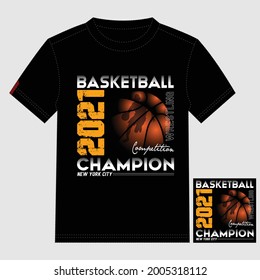 Basketball Champion Vectorletteringtext Stylish T Shirt Stock Vector ...