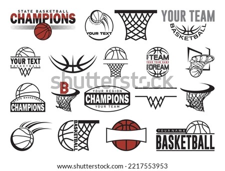 Basketball Champions Vector Bundle For Print, Basketball Champions Clipart, Basketball Champions Illustration