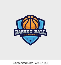 Basketball Championship Logo, American Logo Sports