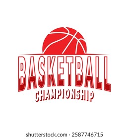 Basketball Championship logo vector. Basketball sport club logo design template