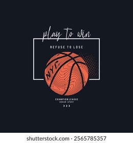 Basketball ,Championship sport typography, tee shirt graphics, vectors
