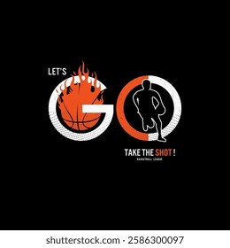 Basketball ,Championship sport typography, tee shirt graphics, vectors
