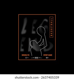 Basketball ,Championship sport typography, tee shirt graphics, vectors 
