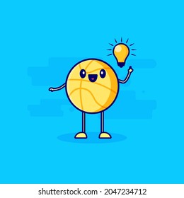basketball character mascot gets an idea