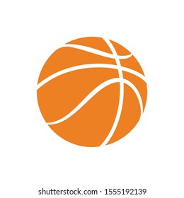 Basketball clean logo. ball icon vector.
