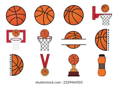 Basketball Clipart Bundle, Basketball Vector Bundle, Basketball illustration, Sports Clipart Bundle, Sports Vector Bundle, Sports illustration,
