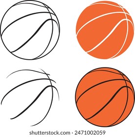 Basketball, Basketball Clipart, Basketball Cut Files, Sports Vector