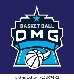 Basketball club logo. Academy basket ball design