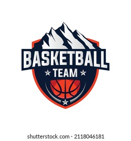 Basketball Club Logo Championship Logo American Logo Vector Illustration