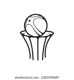 Basketball club logo. Basketball club emblem, design template on white background