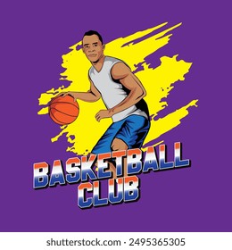 Basketball Club Man Playing Ball