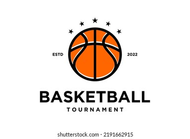 Basketball Club Sport Emblem Badge Logo design