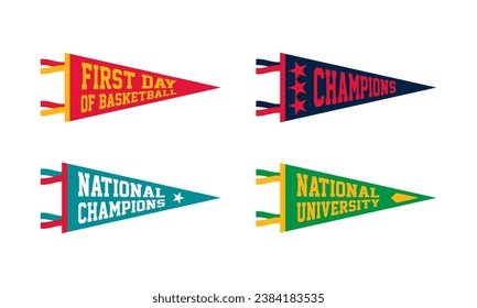 Basketball College Fan Pennants set