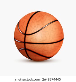 Basketball und bunter Logo-Hintergrund