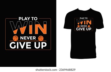 Basketball Competition Vector T Shirt Design. 