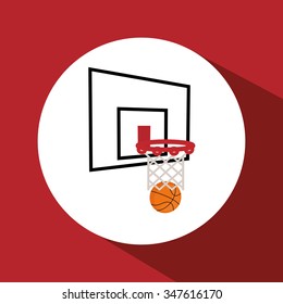 Basketball concept with championship icons design, vector illustration 10 eps graphic.
