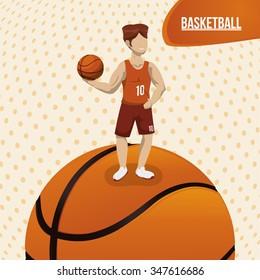 Basketball concept with championship icons design, vector illustration 10 eps graphic.
