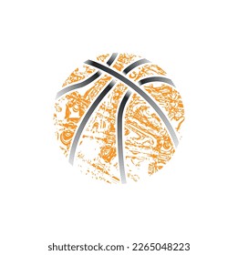 Basketball concept icon on white background