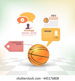 Basketball Concept Infographics Template