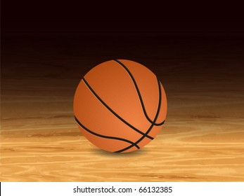 Basketball court background. Vector illustration.