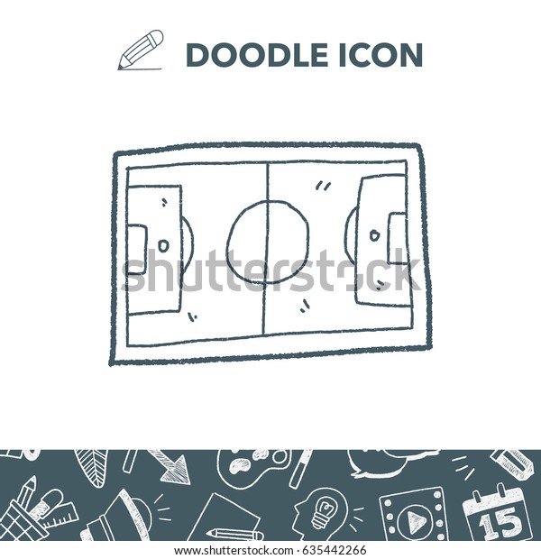 Basketball Court Doodle Stock Vector (Royalty Free) 635442266 ...