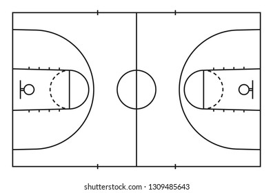 Imágenes, Fotos De Stock Y Vectores Sobre Cancha Basquet | Shutterstock