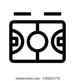 basketball court icon or logo isolated sign symbol vector illustration - high quality black style vector icons
