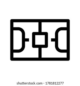 basketball court icon or logo isolated sign symbol vector illustration - high quality black style vector icons
