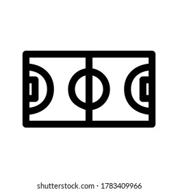 basketball court icon or logo isolated sign symbol vector illustration - high quality black style vector icons
