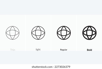 basketball court icon. Thin, Light Regular And Bold style design isolated on white background.