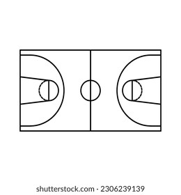 basketball court icon vector illustration design